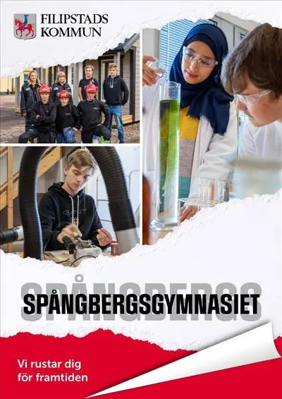 Informationsbroschyr om Spångbergsgymnasiet